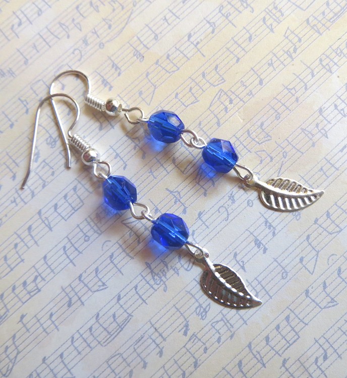 Náušnice s lístky      (NA5946)