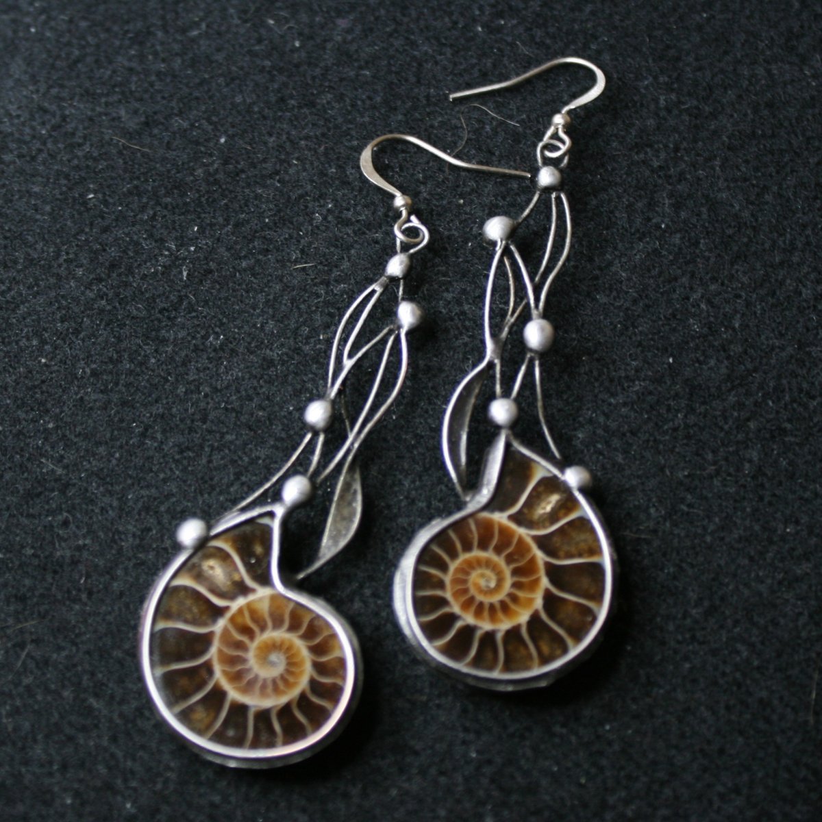 Náušnice - amonit 