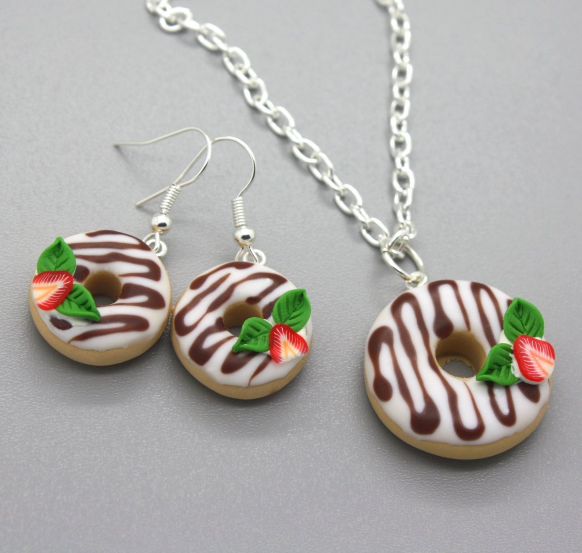 donuty jahodové souprava