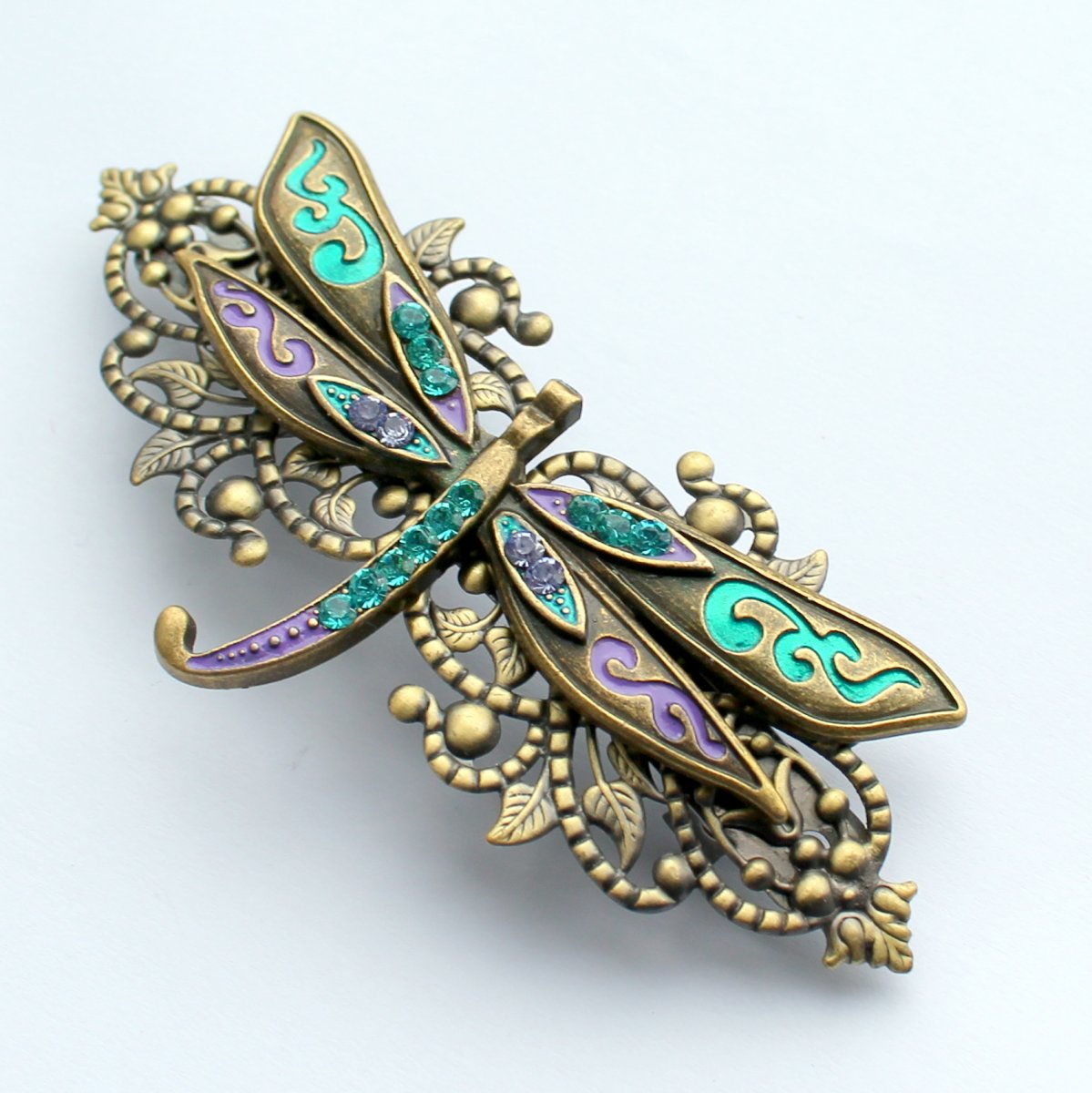 Luxusní francouzská sponka s vážkou