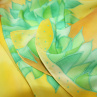 Malovaná hedvábná šála: Sluneční listí