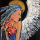 Obraz - Modrý anděl