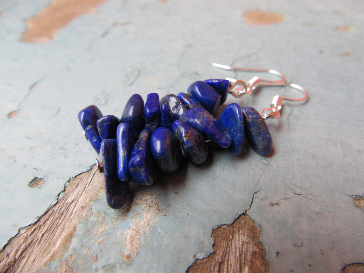 Náušnice z lapisu lazuli