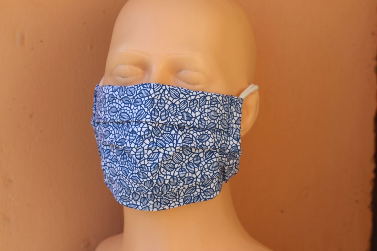 Modro bílá rouška