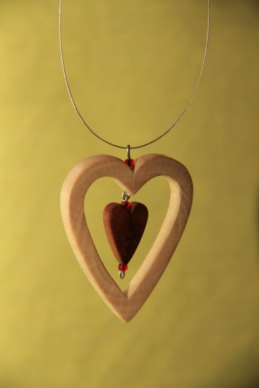 Valentýnský přívesek "Srdce v srdci"
