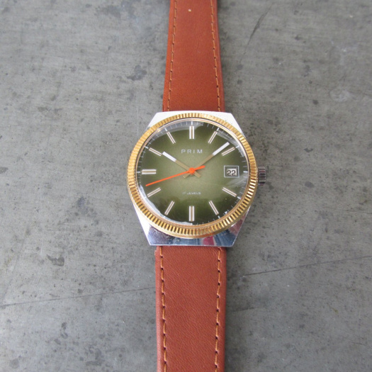Náramkové hodinky PRIM ala "Rolex" z roku 1981 s datumem