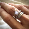Prsten Lavender Light s jadeitem