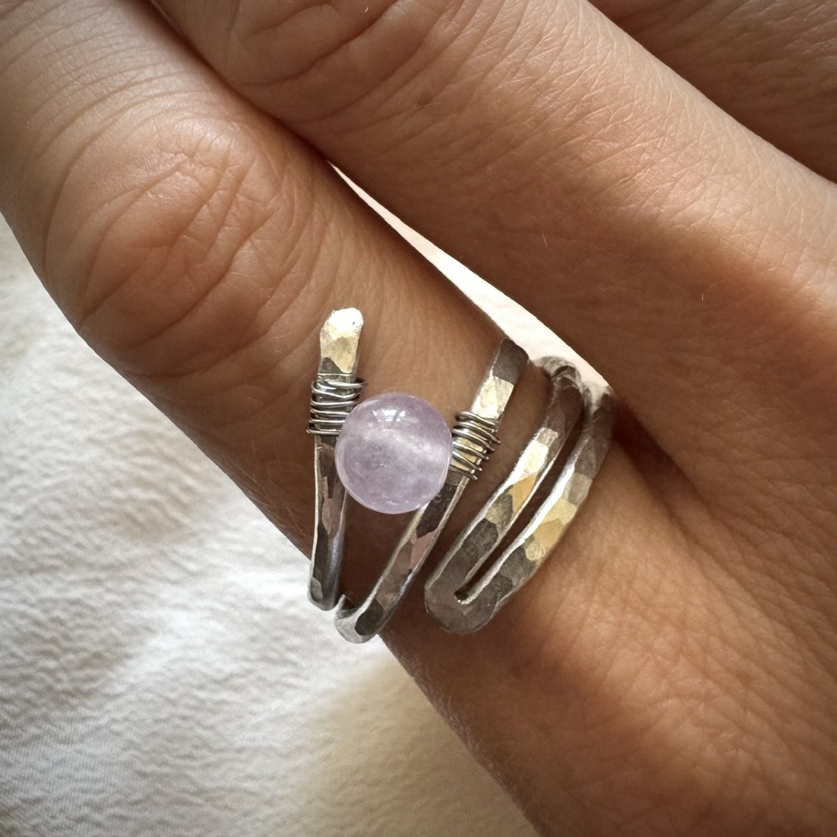 Prsten Lavender Light s jadeitem