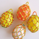 Velikonoční vajíčka s korálky