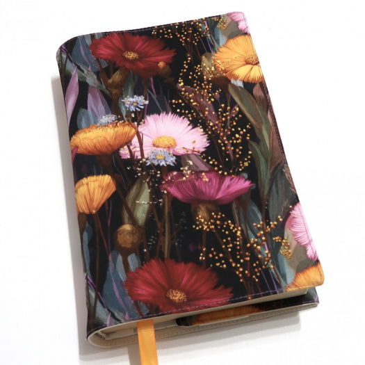  KVĚTY  -  nastavitelný obal na knihu