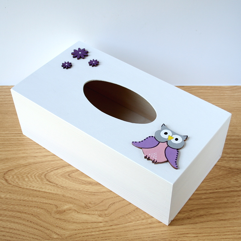 Krabička na kapesníky se sovičkou