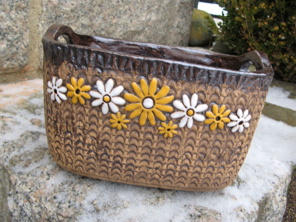 Keramický košík velký