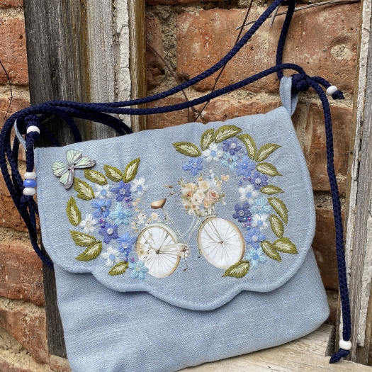Crossbody "ROMANTIKA V MODRÉ"