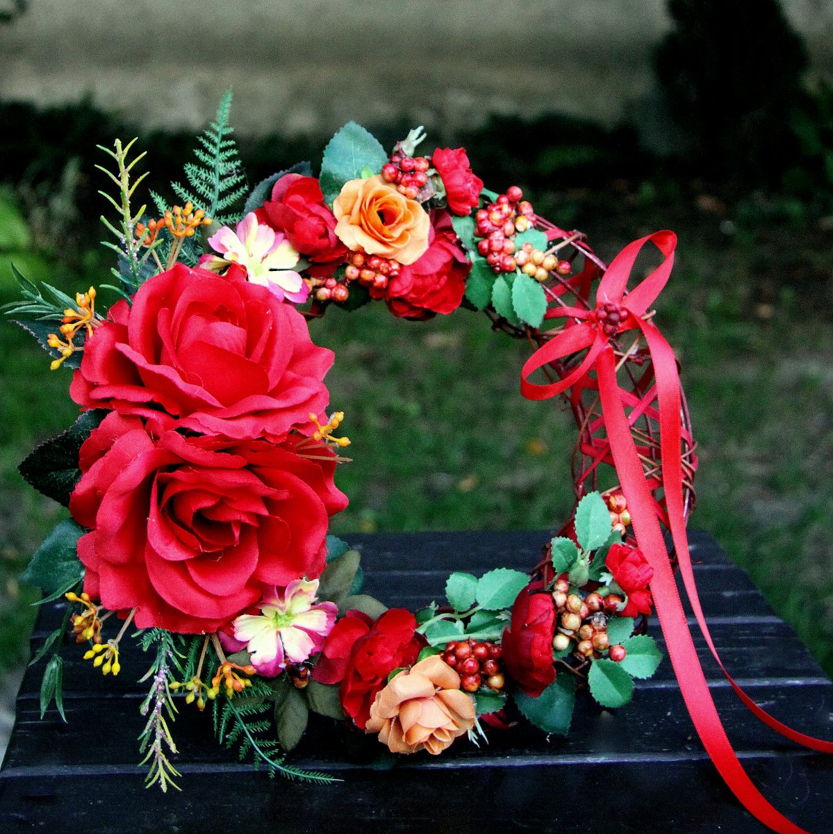 Podzimní koktejl_věnec na dveře