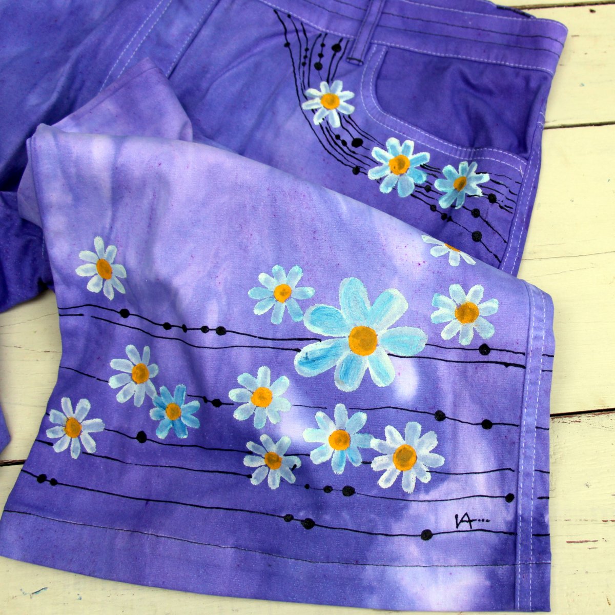 Gatě kvítky zasypané pro vysoké ženy