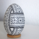 Husí vejce - netradiční dekorace - Zentangle IV.