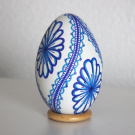 Husí vejce - netradiční dekorace - Zentangle VII.