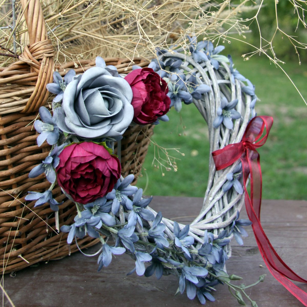 Láska je laskááá_srdíčko z proutí