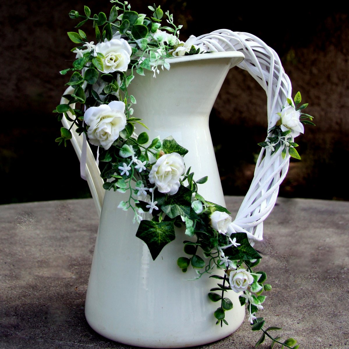 Svatební den_srdce na dveře