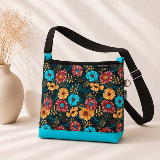 ISABELLA FLOWER BAG - tyrkys *  PARROT®