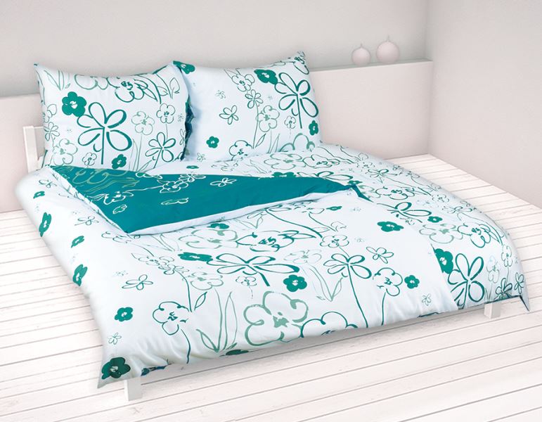 Bavlněné povlečení tyrkys