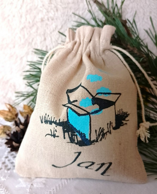 Malovaný dárkový pytlík - Jan