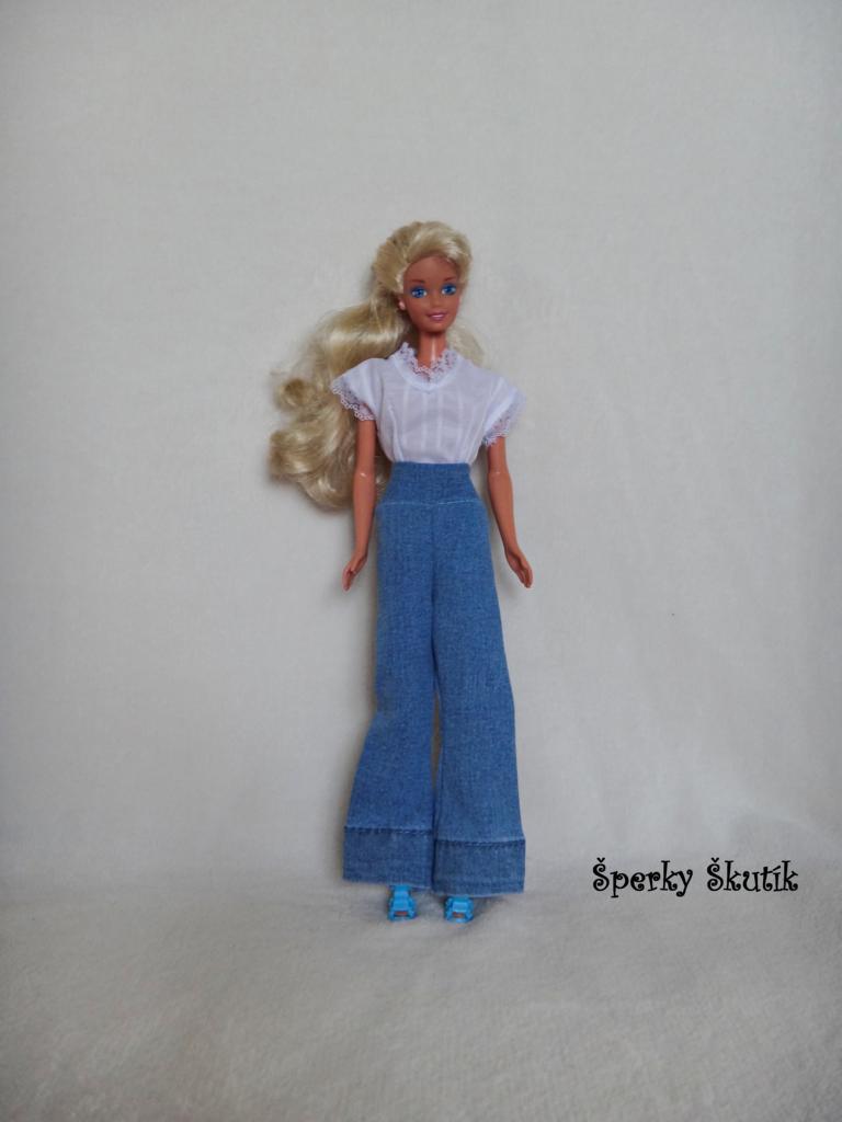 KA0035 - Riflové zvonové kalhoty 