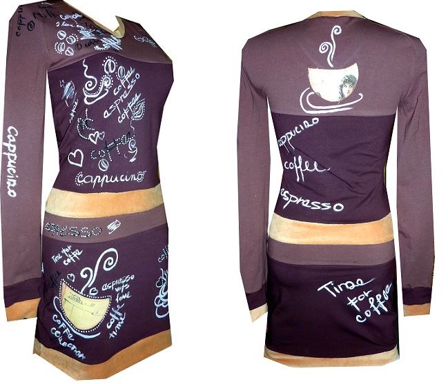 KÁVOVÁ EXTRAVAGANCE - šaty dámské