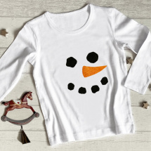 Dětské triko sněhulák 
