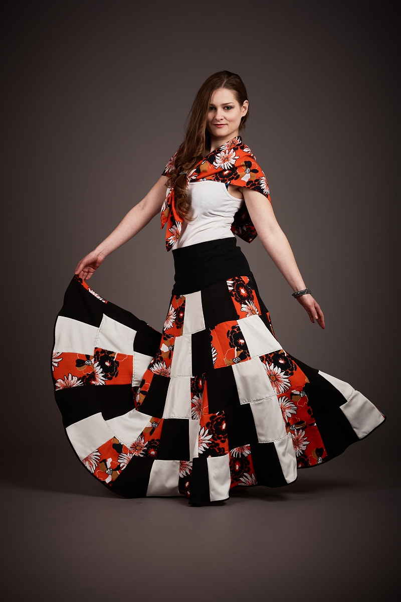 Patchworková sukně Vanesa Claudie