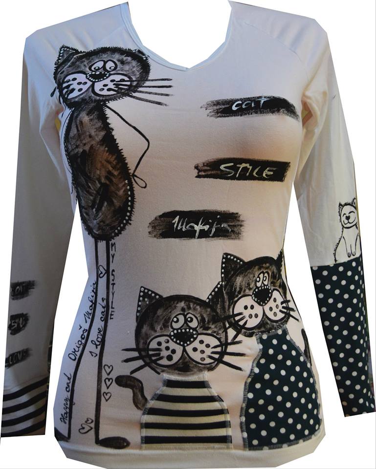 KOČIČÍ PARTA - tričko dámské