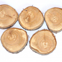 Dřevěná kolečka s kůrou - prům. cca 7 cm