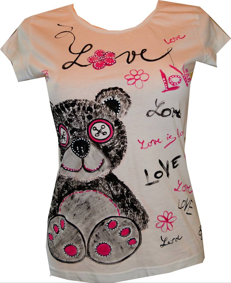 MEDVÍDEK-LOVE - tričko dámské