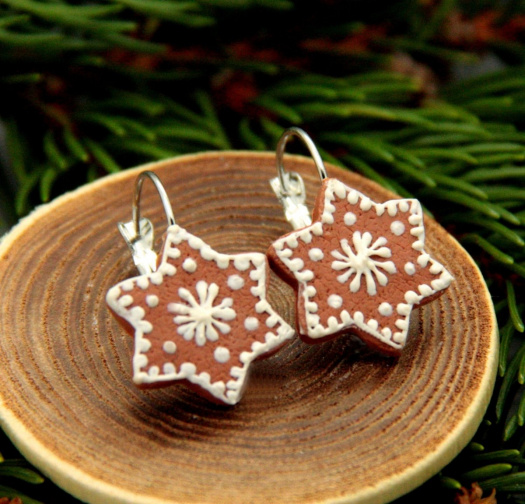 perníkové hvězdičky.. perníčky .. cvakačky 1,8 cm 