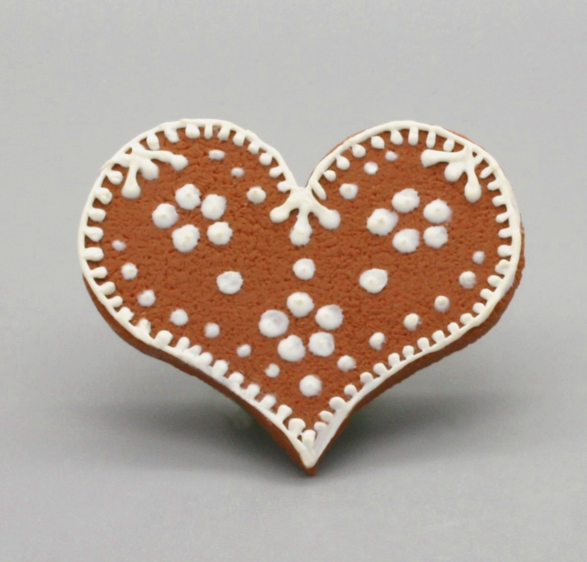 perníkové srdce .. brož perníček