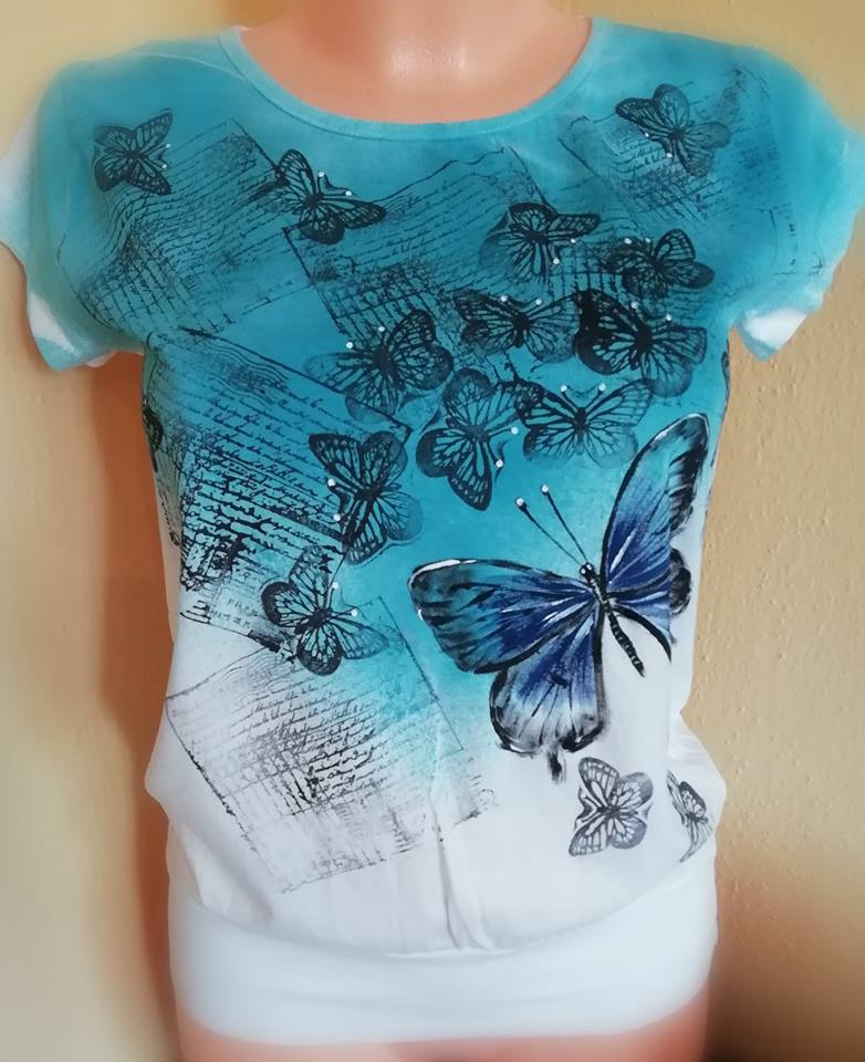 MOTÝLÍ INSPIRACE - tričko dámské