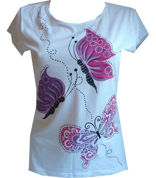 MOTÝLÍ KŘÍDLA - tričko dámské
