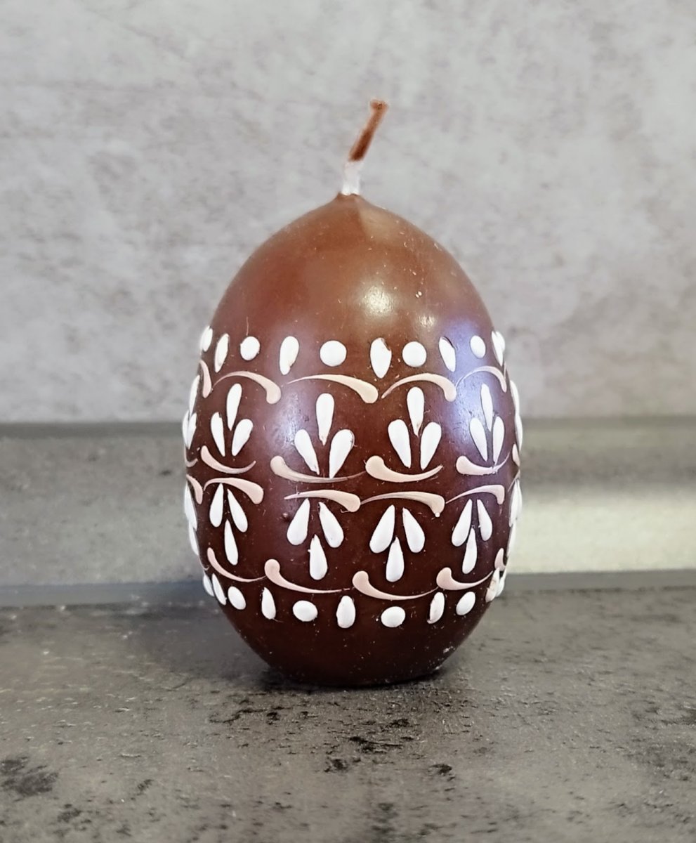 Svíčka ručně zdobená