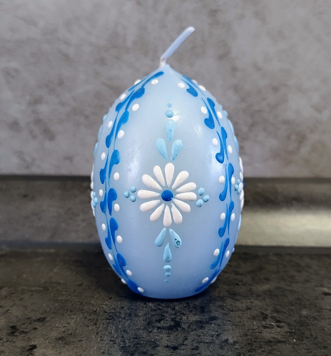 Svíčka ručně zdobená