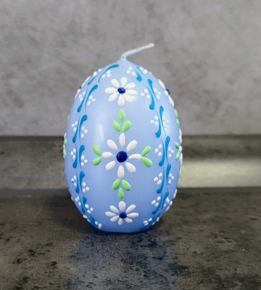 Svíčka ručně zdobená