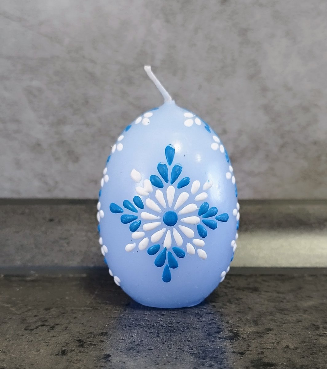 Svíčka ručně zdobená