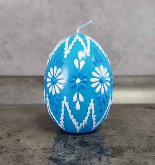 Svíčka ručně zdobená