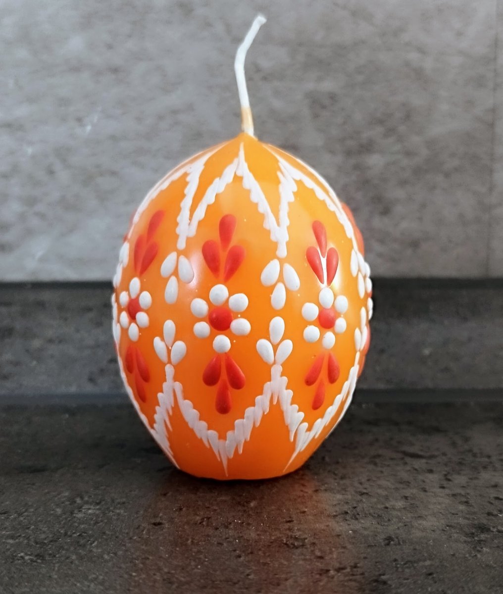 Svíčka ručně zdobená