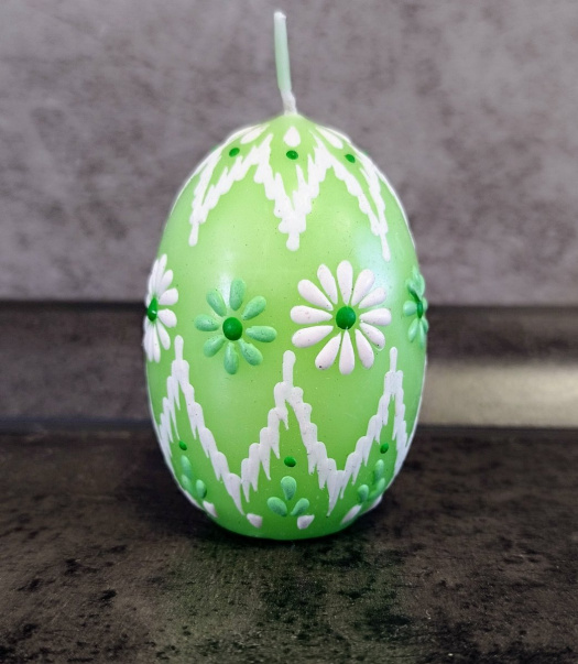 Svíčka ručně zdobená