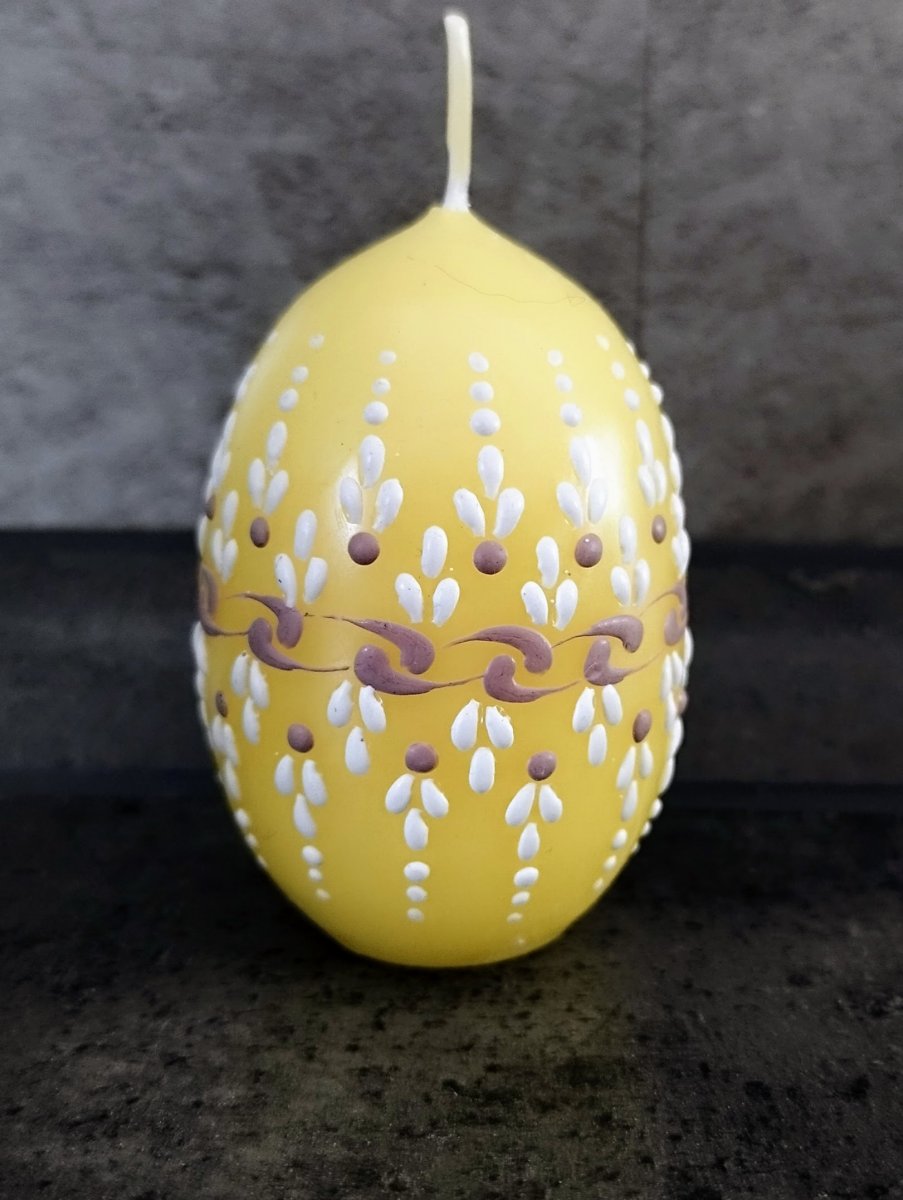 Svíčka ručně zdobená