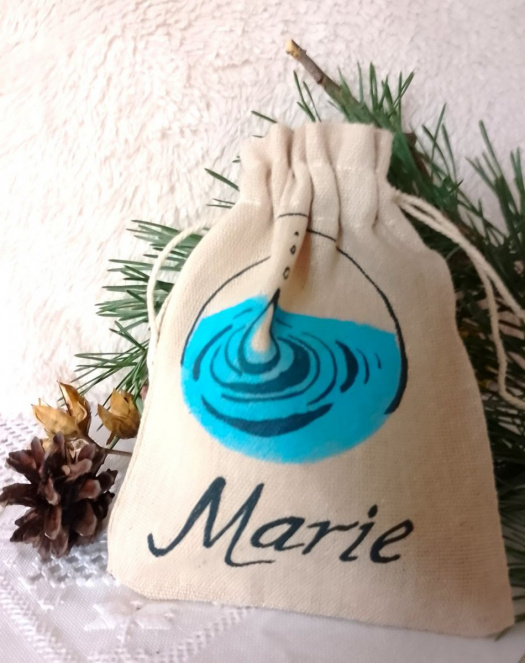 Malovaný dárkový pytlík - Marie