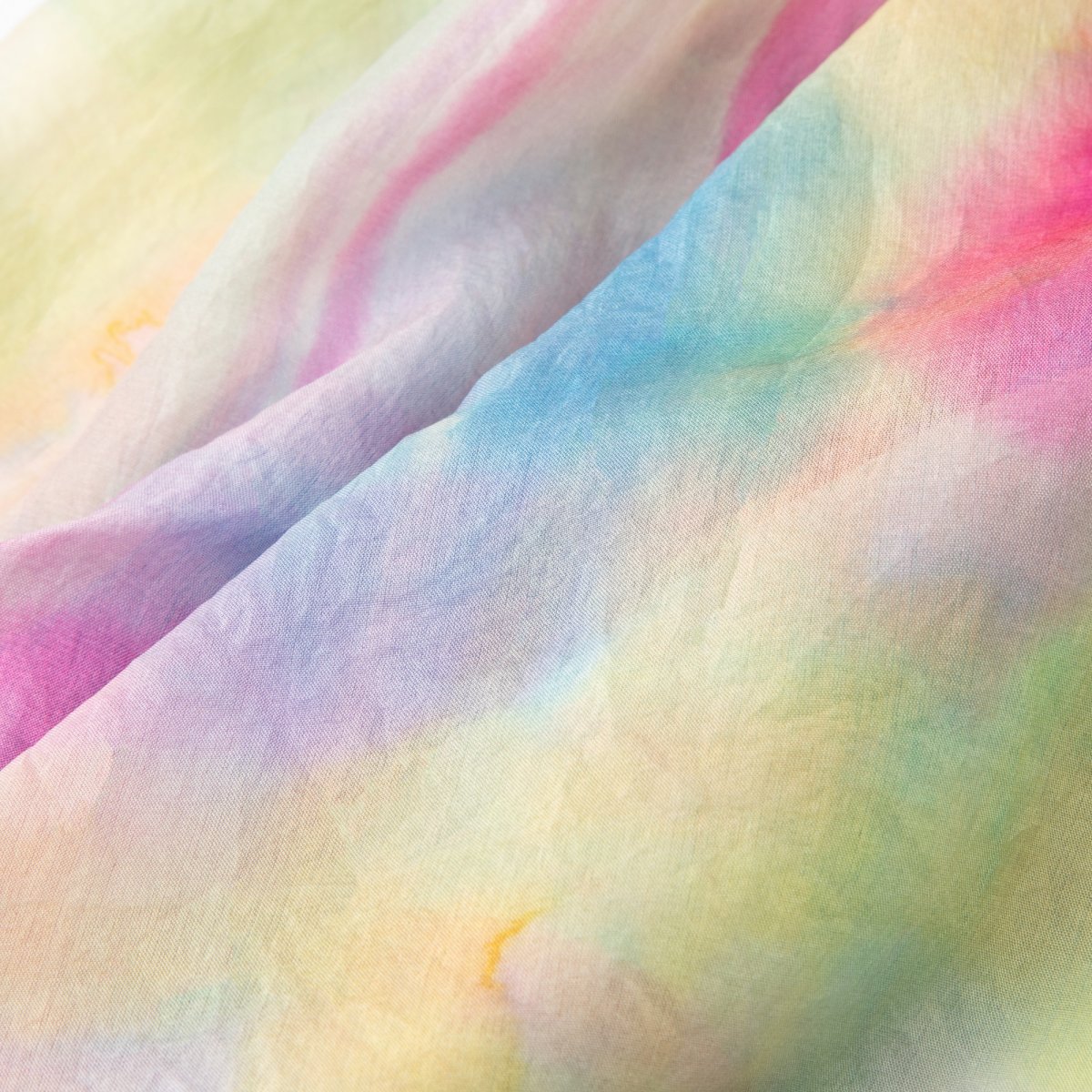 Hedvábná šála Město v mlze