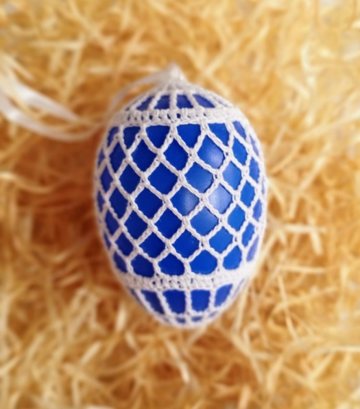 Kraslice obháčkovaná