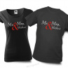 Trička Mr. & Mrs. + jméno nebo datum na přání