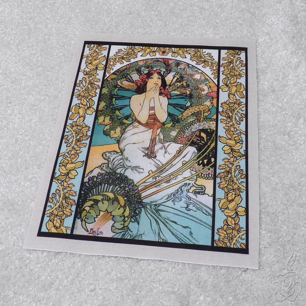 Bavlněný panel Alfons Mucha - Monaco